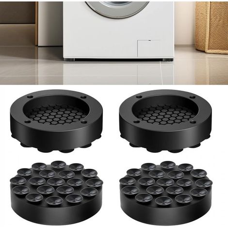 Amortisseur de vibrations pour machine à laver, lot de 4 sous-couches pour machine à laver, amortisseur anti-vibrations universel