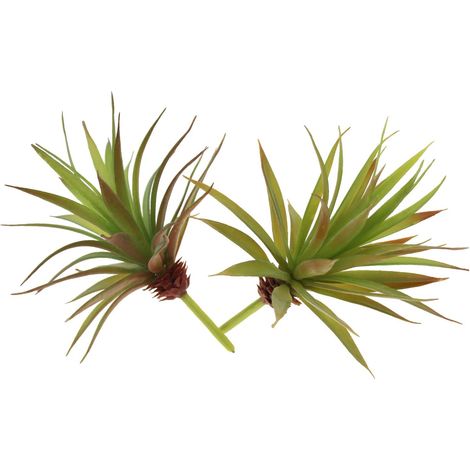 2 Stück lebensechte künstliche Pflanzen, gefälschte kleine Aloe Vera-Pflanze ohne Topf, für die Dekoration von Hausgartengewächshäusern