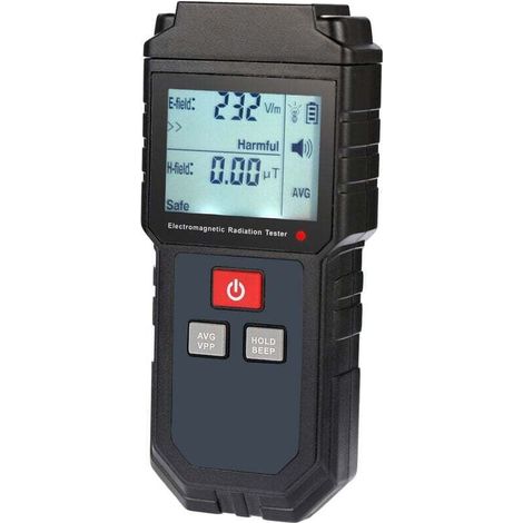 Testeur de rayonnement électromagnétique portable, détecteur de dosimètre de champ magnétique de champ électrique, avec alarme sonore et lumineuse
