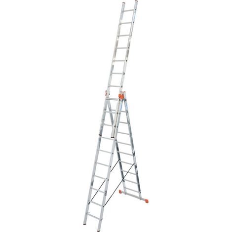 Krause Aluminium-Vielzweckleiter MONTO Triblio 7,65 m Viel-/ Mehrzweckleiter (1/3)
