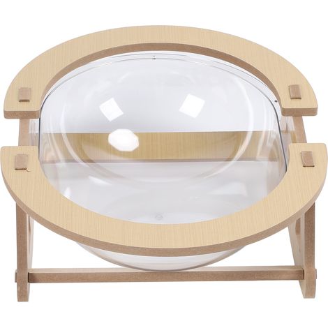 Lit transparent pour chat, structure spacieuse et stable, design élégant, hamac transparent pour chat pour dormir, jouer et se prélasser (1/5)