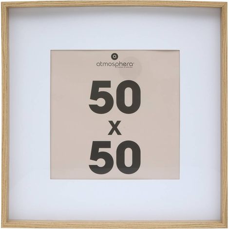 Cornice axel 50x50cm beige - Atmosphera créateur d'intérieur (1/3)