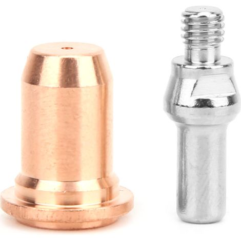 Ensemble de 10 électrodes plasma 52582 et 10 embouts de buse 51312 pour torches plasma PT60 (1/5)