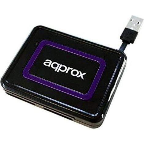 APPROX APPCRDNIB MULTILECTOR DNI-E EXTERNO USB 2.0 NEGRO (1/5)