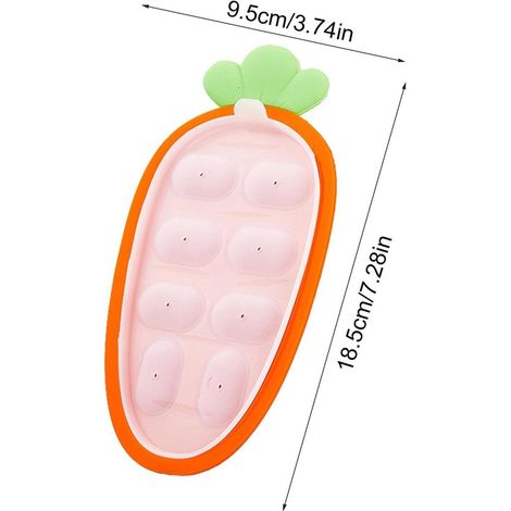Moldes para congelar comida de bebé，bandeja de silicona para comida de bebé，silicona (1/5)