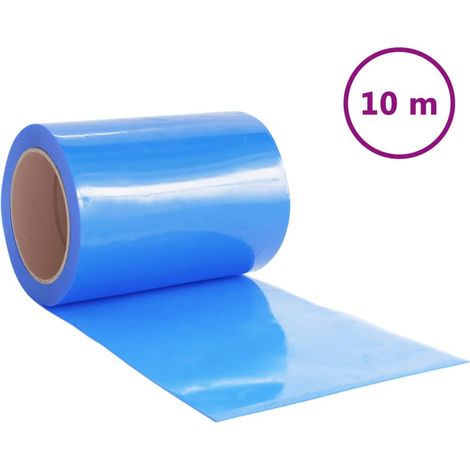 Maison Exclusive - Türvorhang Blau 300x2,6 mm 10 m PVC