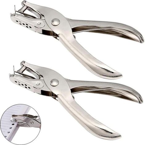 Round Hole Punch Single Hole Punch Metal Knife Round Hole Punch Pliers 2 pcs