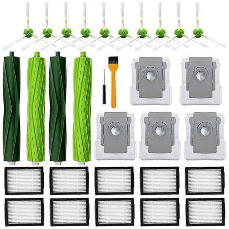 Pour iRobot Roomba I3, I3+, I4, I6, I6+, I7, I7+, I8, I8+, E5, E6, E7, Robot aspirateur brosse latérale principale filtre Hepa (1/5)