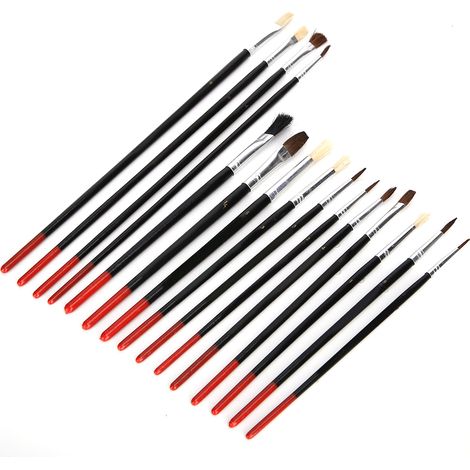 15 Pinceaux de Peinture Artistique pour Gouache, Aquarelle, Acrylique et Huile (1/5)