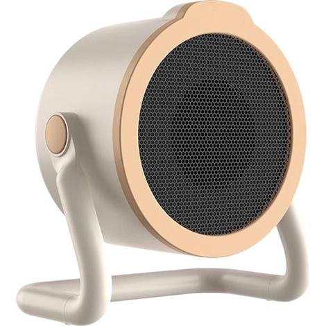 Petit chauffage d'appoint - Ventilateur chauffant 500 W pour le camping Chauffage d'hiver écoénergétique pour les voyages, bureau, camping-car, chambre, chambre d'étudiant, maison (1/5)