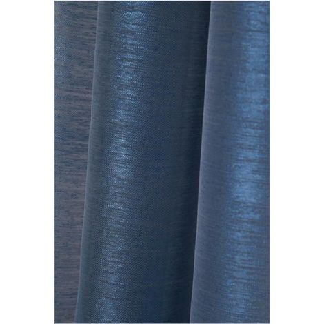Voilage a oeillets 140 x 260 cm Wood denim (1/3)