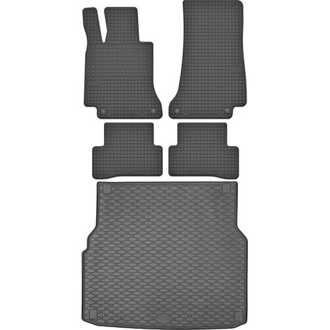 Juego de alfombrillas de goma para coche y maletero para Mercedes Clase C W205 Estate (2014-2021).