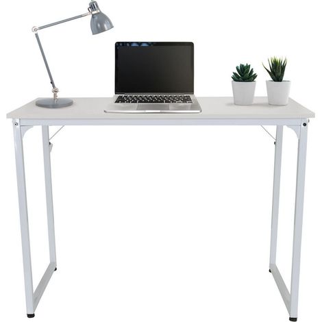 Schreibtisch / Computertisch WORKSPACE I 100 x 50 weiß hjh OFFICE (1/5)