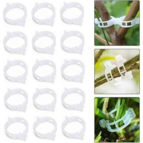 30 mm, 200 Stück Kunststoff-Veredelungsclips, Veredelungs- und Wachstumsklammern, Blumenbefestigungsclips, Kunststoff-Tomatenrebenclips, Gartengeräte für Kletterpflanzen, damit diese aufrecht wachsen
