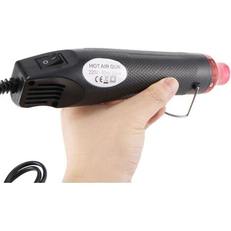 Pistolet à Air chaud portable Décapeur Thermique 300W à Haute température pour le bricolage et le gaufrage sous film thermo rétractable ou Séchage (1/4)