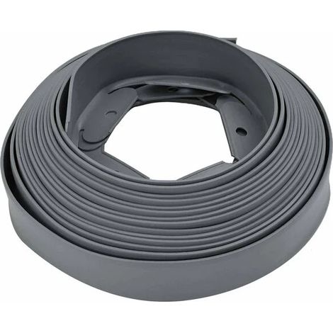 Bordure de pelouse grise, 1000 x 4 x 5 cm, en plastique (1/5)