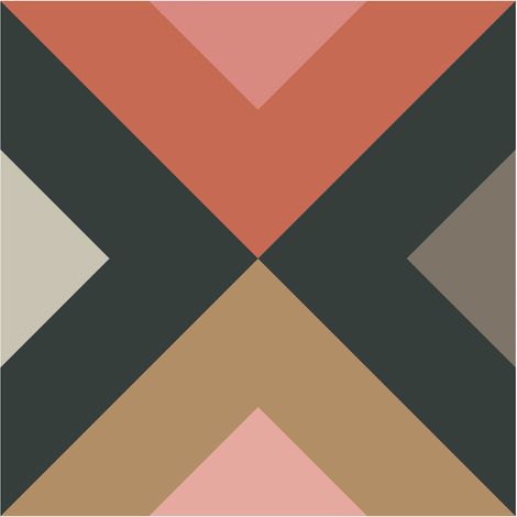 Carrelage sol en grès cérame émaillé 15x15 cm – Effet carreaux de ciment Fancy Jasmine – Durable pour intérieur élégant (1/5)