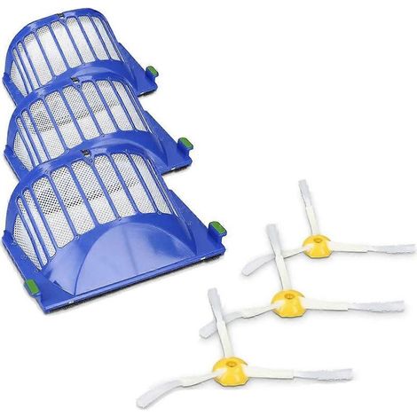 Kit de filtres de rechange compatible avec les aspirateurs robots des séries 600, 620, 630, 650, 660, 670 et 690. (1/5)