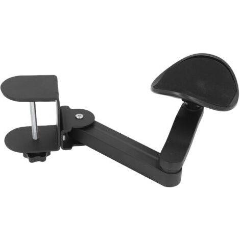 RHG Repose-bras réglable pour bureau, repose-coude ergonomique, support de bras de bureau rotatif à 360° et extensible, aluminium durable, repose-bras pour clavier et ordinateur, accessoires de bureau (1/5)