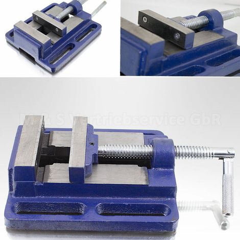Universal Maschinenschraubstock 80mm Schraubstock Säulen Tisch Stand Bohrmaschine (1/5)