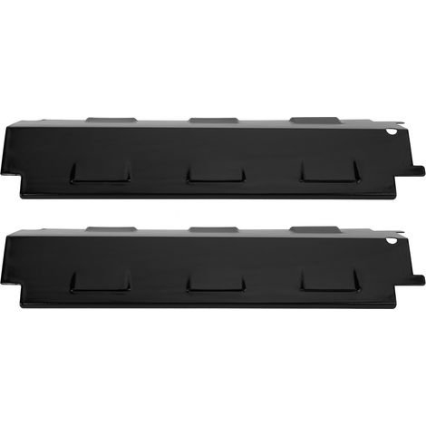 Lot de 2 plaques chauffantes en acier inoxydable pour barbecue à gaz Charbroil 463230710 463320109 (1/5)