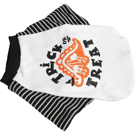 T-shirt pour chien, motif Halloween mignon et tendance, coupe ample, respirant et doux, pour chiens, chats et autres animaux de compagnie, taille S (1/2)