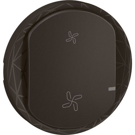 Enjoliveur commande VMC sans fils Céliane with Netatmo Noir LEGRAND CN1411 (1/2)