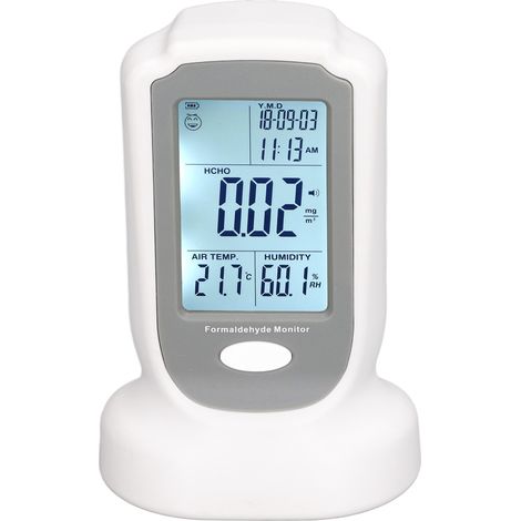 Détecteur de formaldéhyde portable, appareil de mesure de la qualité de l'air, moniteur de formaldéhyde pour usine, prise UE, 100-240 V CA (1/5)