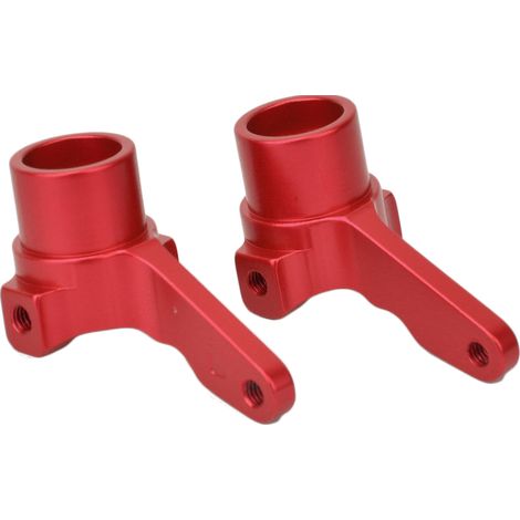 Bras de direction en alliage d'aluminium (gauche/droite) pour voiture RC KYOSHO 4WD Optima Maxima (rouge) (1/5)