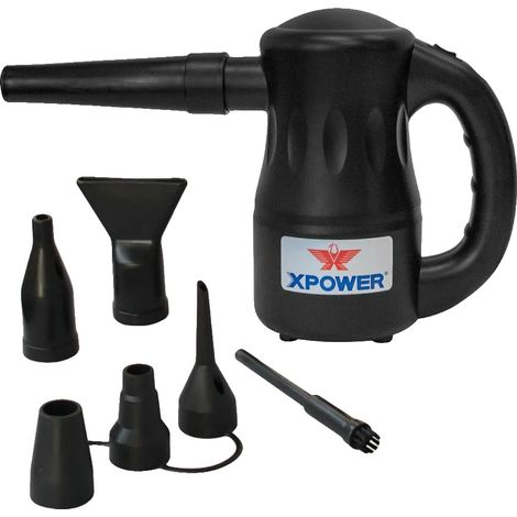 Soplador de aire, potente flujo de aire, accesorios multiusos, A-2 NEGRO, UE-a (1/2)