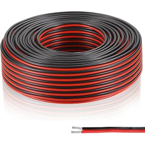 22AWG Silicone Fils électriques 30 mètres 0,33mm2 Extension câble teinté fil de cuivre haute température résistant pour les bandes LED et le câblage électronique (1/5)
