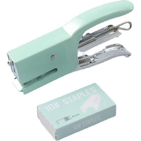 Agrafeuse métallique Porpoise, capacité d'agrafage de 16 feuilles, conception ergonomique, livrée avec 750 agrafes (1/5)