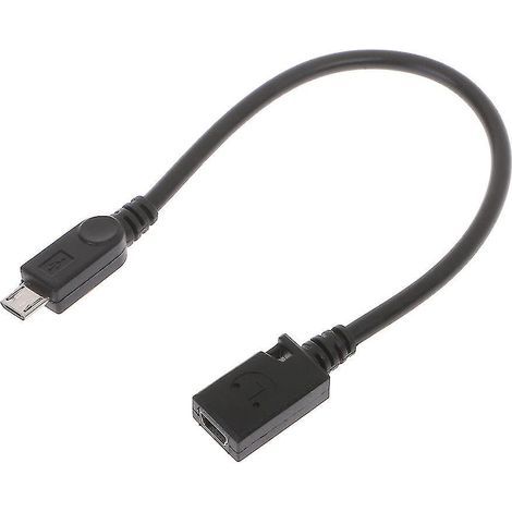 Câble adaptateur mini USB femelle vers micro USB 5 broches mâle pour la charge et le transfert de données (1/4)
