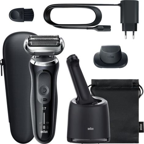 Rasoio Elettrico Braun Series 7 71-N7200cc Trimmer Wet e Dry Nero (1/5)