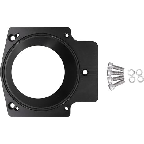 Joint en alliage d'aluminium pour adaptateur de corps de papillon de collecteur d'admission de 4 pouces, adapté aux moteurs GM LS1 LS2 LS6 LSX LS4, noir. (1/5)