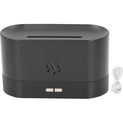Diffuseur d'huiles essentielles rechargeable avec LED et flamme décorative, purificateur d'air ambiant (1/5)