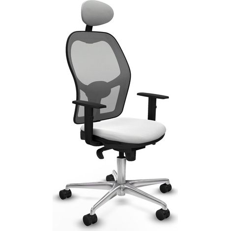 Sedia Ufficio con Poggiatesta Jorquera Piqueras y Crespo 1D086N1 Bianco (1/5)