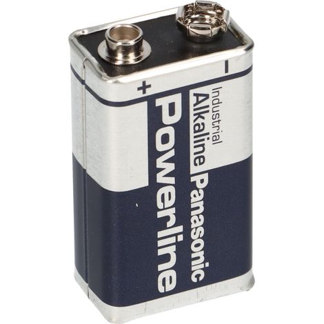 10x Panasonic Powerline 6LR61 9V Block Batterie - passend für Rauchmelder, Messgeräte & Audio (1/5)