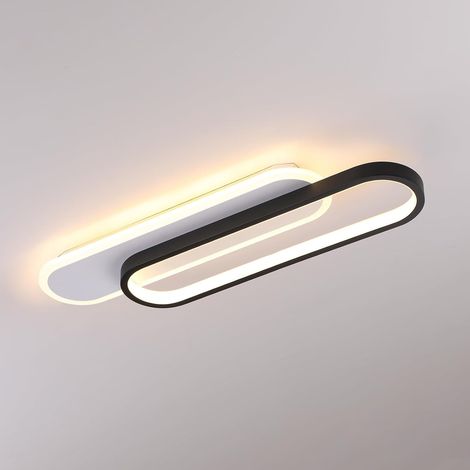Plafonnier LED 26W blanc chaud 3000K 3100 lm intérieur Lampe 50cm  Luminaire Plafonnier Lampe de Plafond pour chambre, couloir, entrée, bureau cuisine, style minimaliste (1/5)
