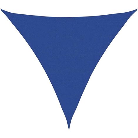Sunshade Sail 160 g/m² Triangular Blue 6x6x6 m HDPE vidaXL