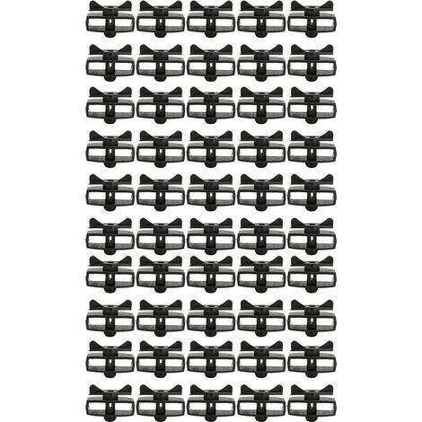 Tendeur de fil de clôture électrique, 50 pièces, tendeur électronique Portable en alliage noir pour jardin (1/5)
