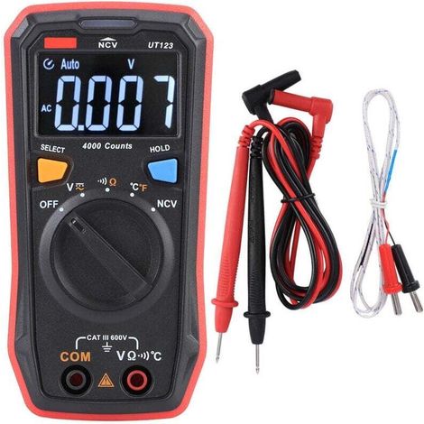 Digital Multimeter Color Screen Measure Voltage AC DC Frequency Resistance Capacitance Tester (1/4)