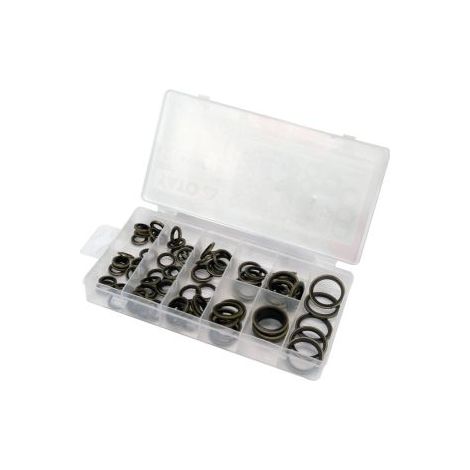 SET DI 90 CUSCINETTI IN GOMMA E METALLO, MISURE ASSORTITE. (1/2)