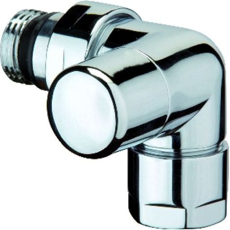 DETENTORE D'ARREDO AD ANGOLO SX CROMO-LUCIDO 1/2&quot