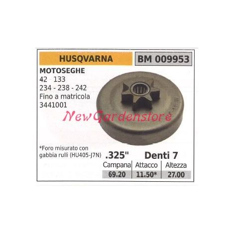 Pignone HUSQVARNA motore motosega 42 133 234 238 242 009953