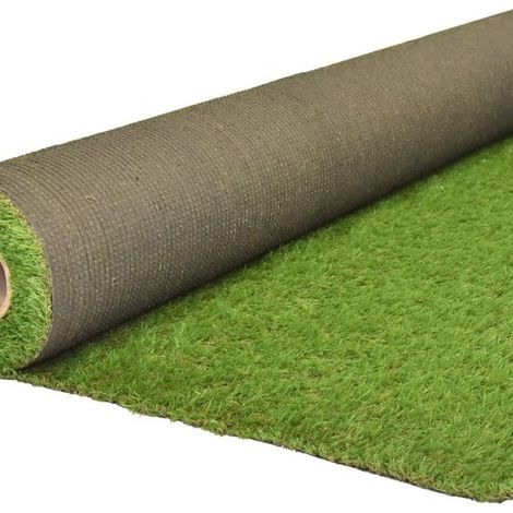 Prato sintetico tappeto erboso altezza fili 25 mm sempre verde vendita a metro misura larghezza 1 mt - confezione 1 (1/5)