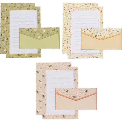 Ensemble de papeterie avec enveloppes, papier à lettres avec enveloppes (1/5)