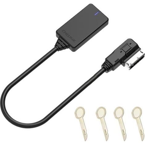 (Nero) Adattatore Bluetooth wireless AMI MMI MDI Cavo audio Musica per auto Bluetooth per Audi A3 A4 B8 B6 Q5 A5 A7 R7 S5 Q7 A6L A8L A4L - (1/4)