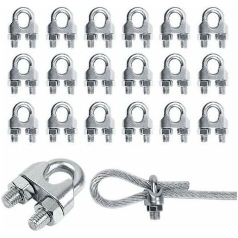 Packung mit 20 M3-Kabelbindern aus Edelstahl 304 – Für 3-mm-Kabel – Sichere Befestigung von Möbeln und Sonnensegeln (1/4)