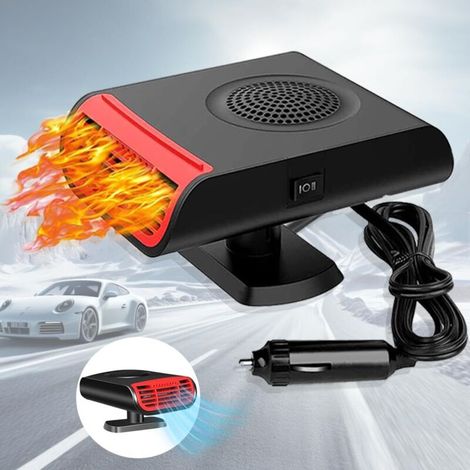 Chauffage Voiture, 2 en 1 Chauffage de Voiture, 12 V 150 W Portable Chauffage de Voiture, Chauffage Rapide, Dégivrage et Désembuage, Chauffage Soufflant de Voiture, Rotatif à 360° (1/5)